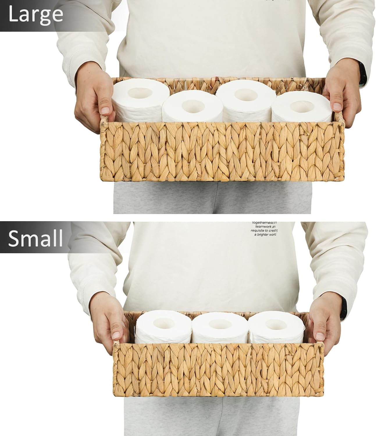Nesting Small Wicker Basket / Water Hyacinth