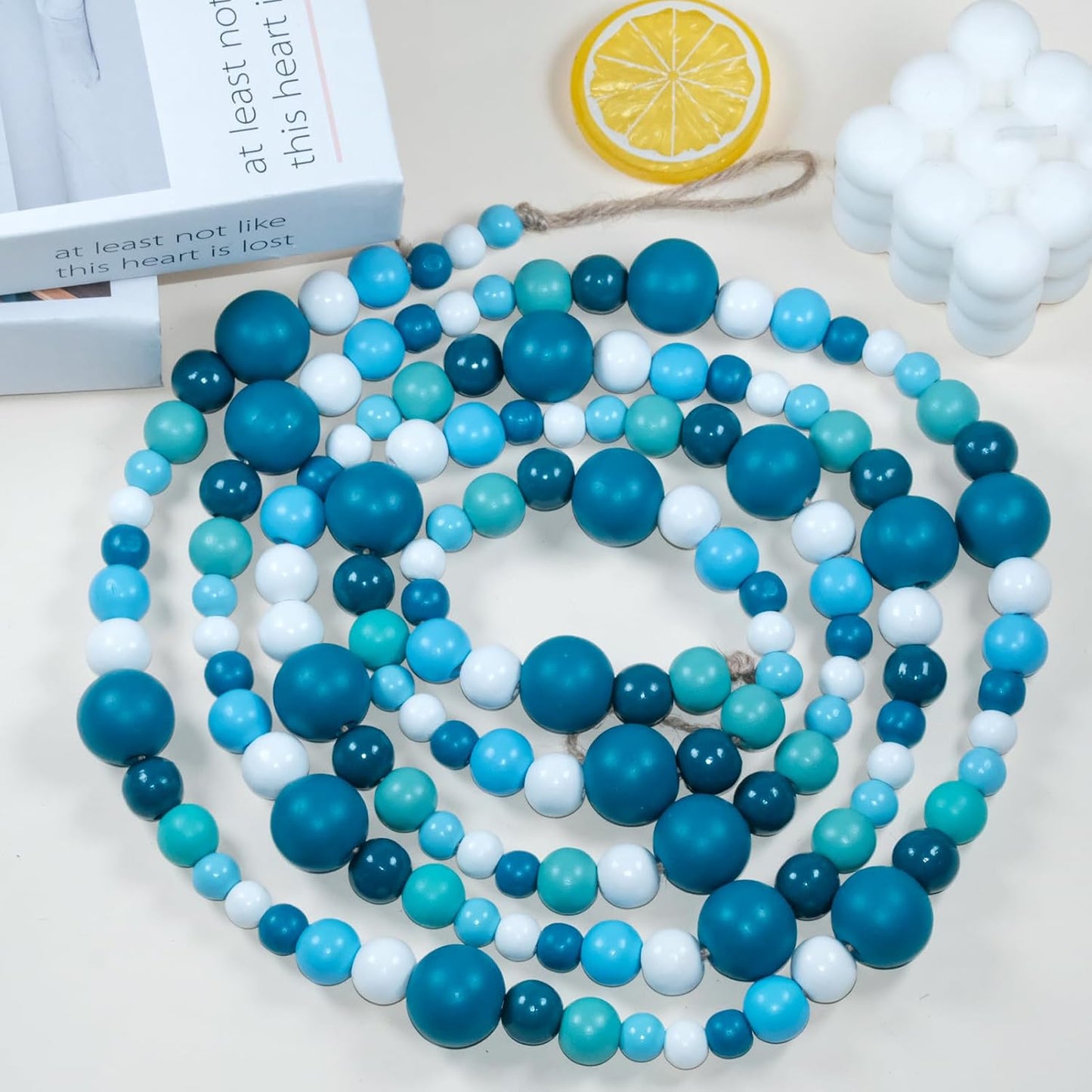 Wood Beads Garland / Gold