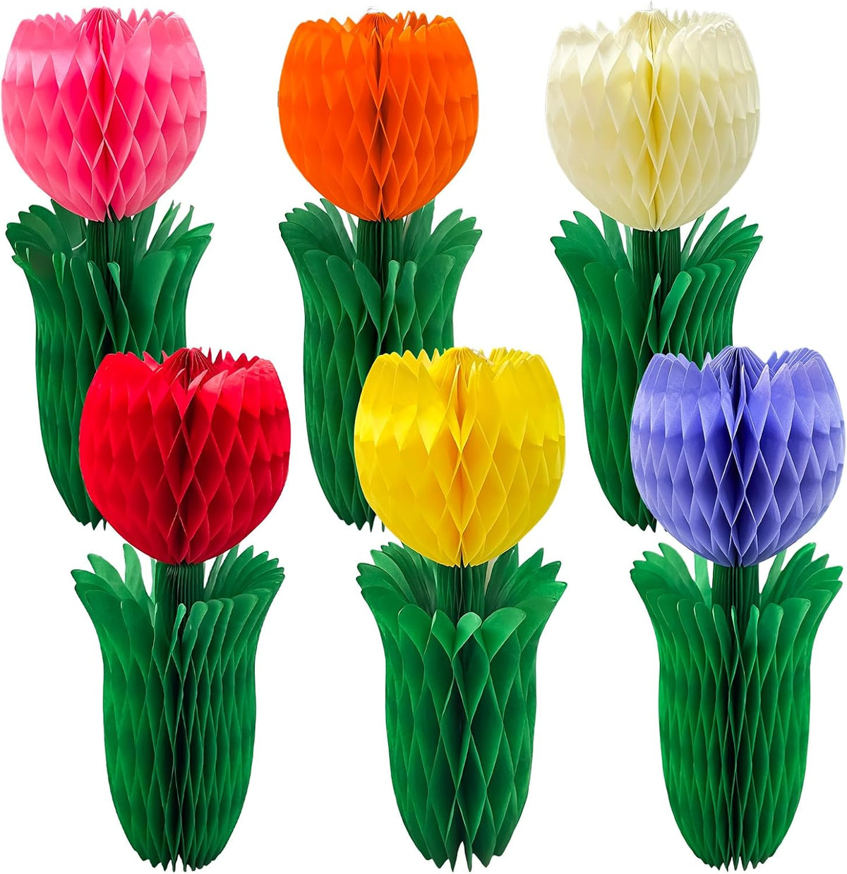 Pedel Tulip Honeycomb Centerpieces