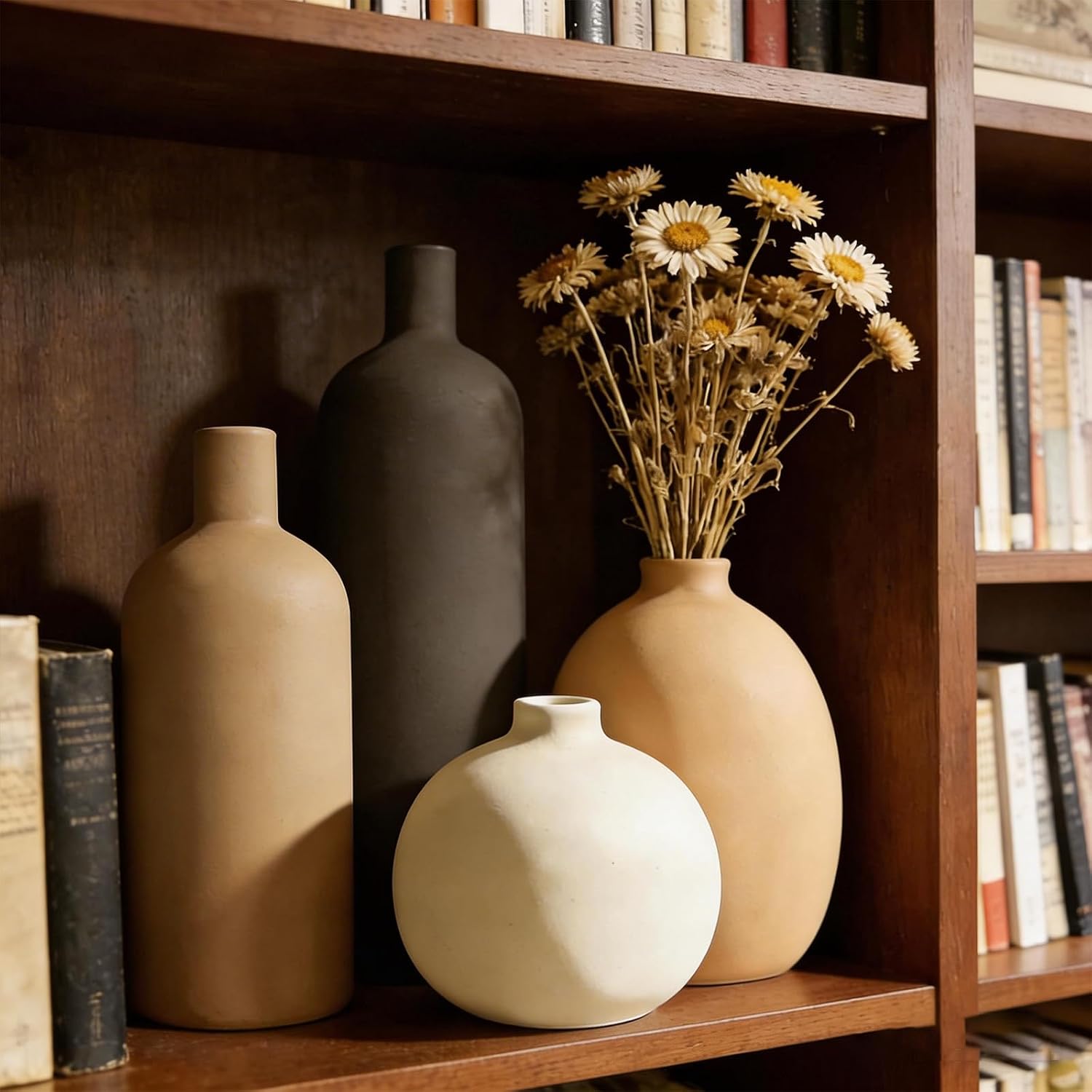 Ceramic Vase Set / Morandi Colors / Set of 4