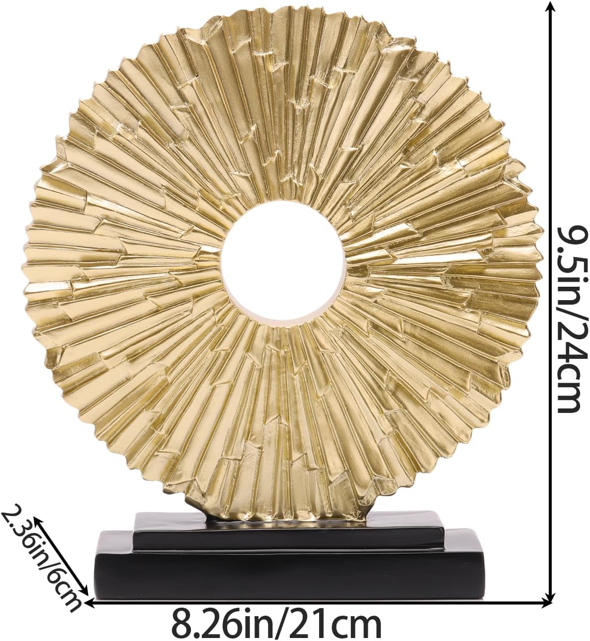 Unique Round line Statue / 96-gold