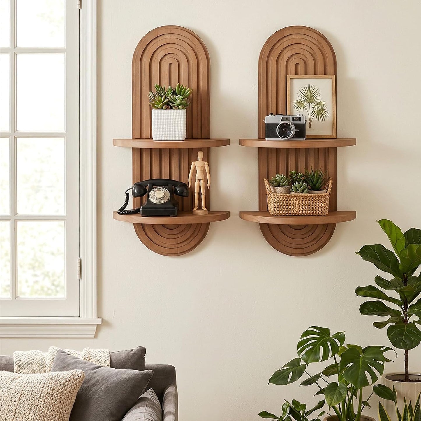 Boho Floating Shelves / Set of 2
