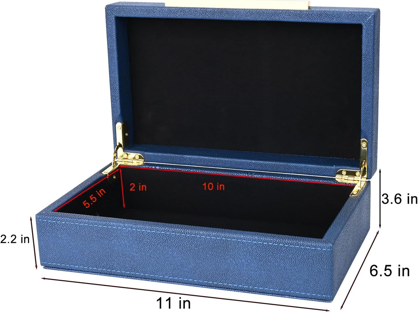 Keepsake And Memory Storage Small Decorative Boxes / 11 In / Blue-1