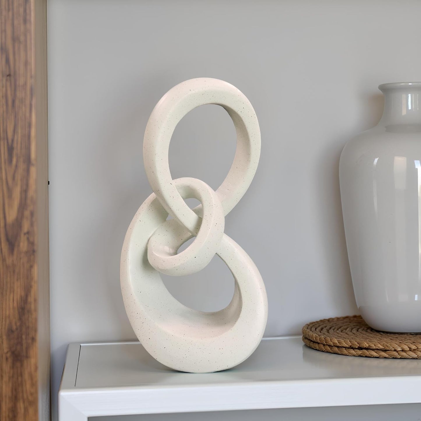 Coffee Table Statues / 11.42"light Gray