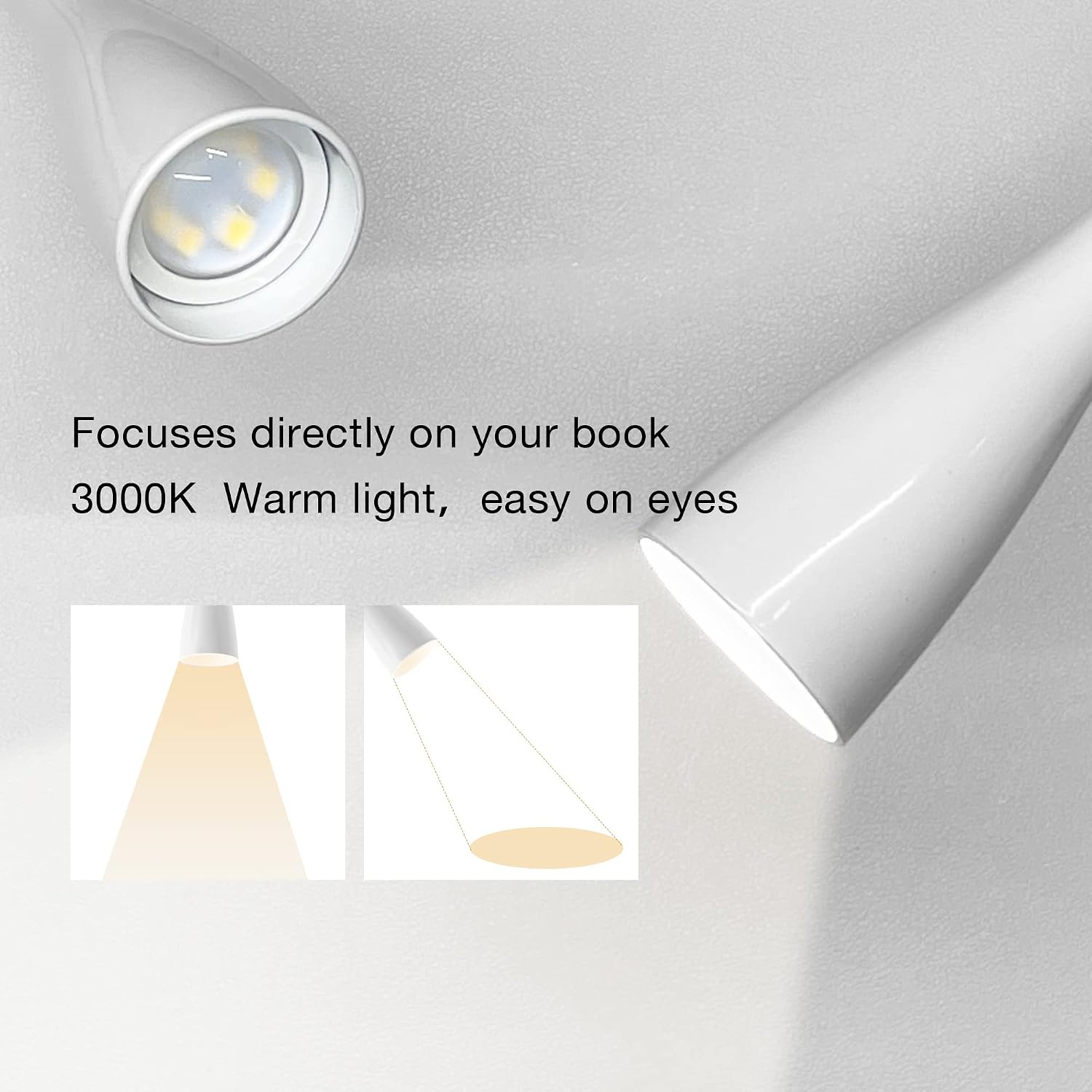 Wall Reading Light for Books in Bed, USB Output Headboard Wall Lamp,5 Dimmable Touch Control Reading Lamp,LED Warm