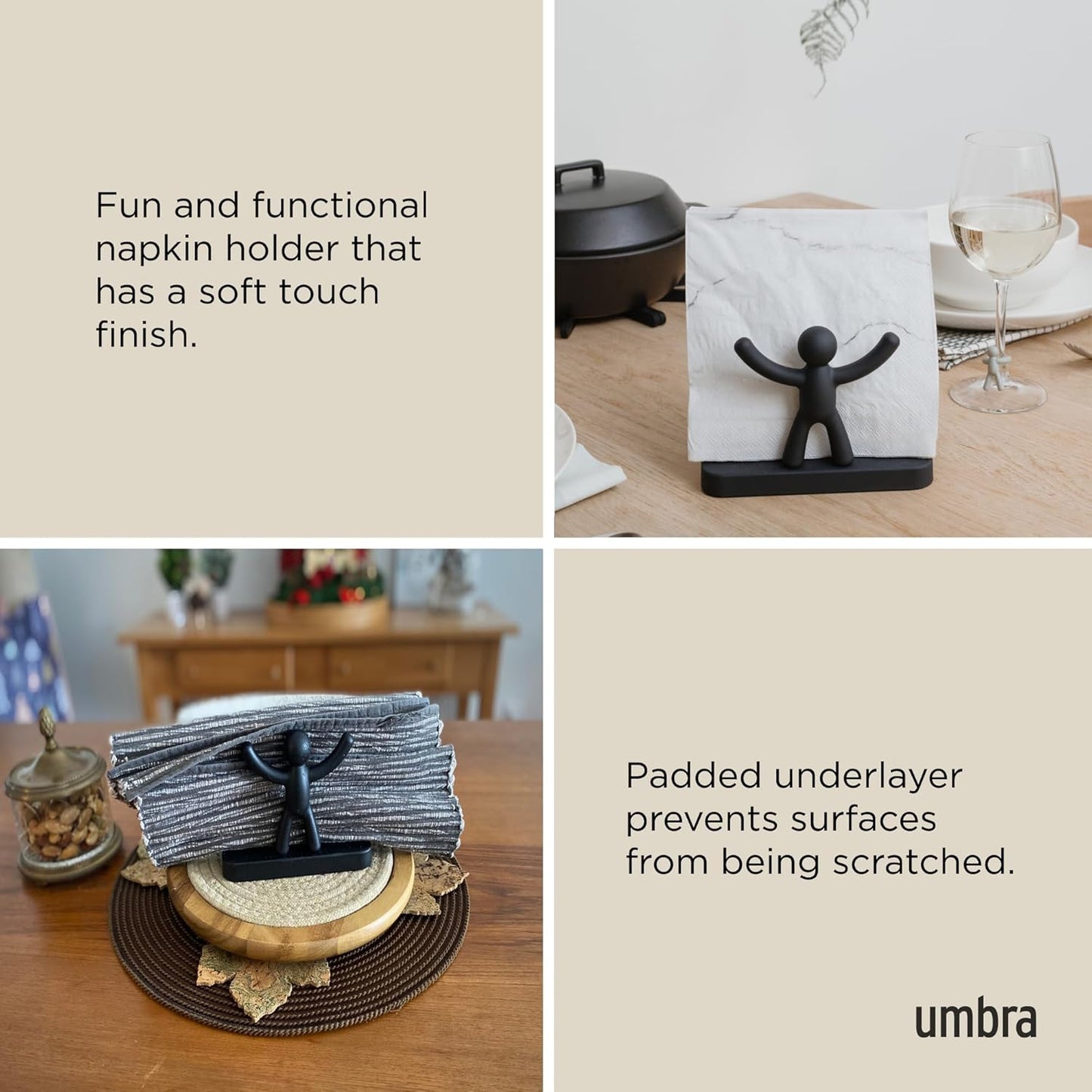 Buddy Napkin Holder / Black