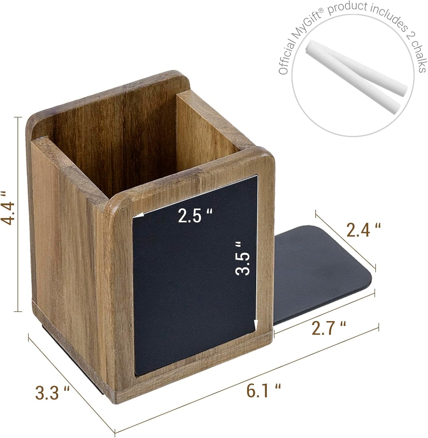 Wood Bookends and Pen Holders / Natural
