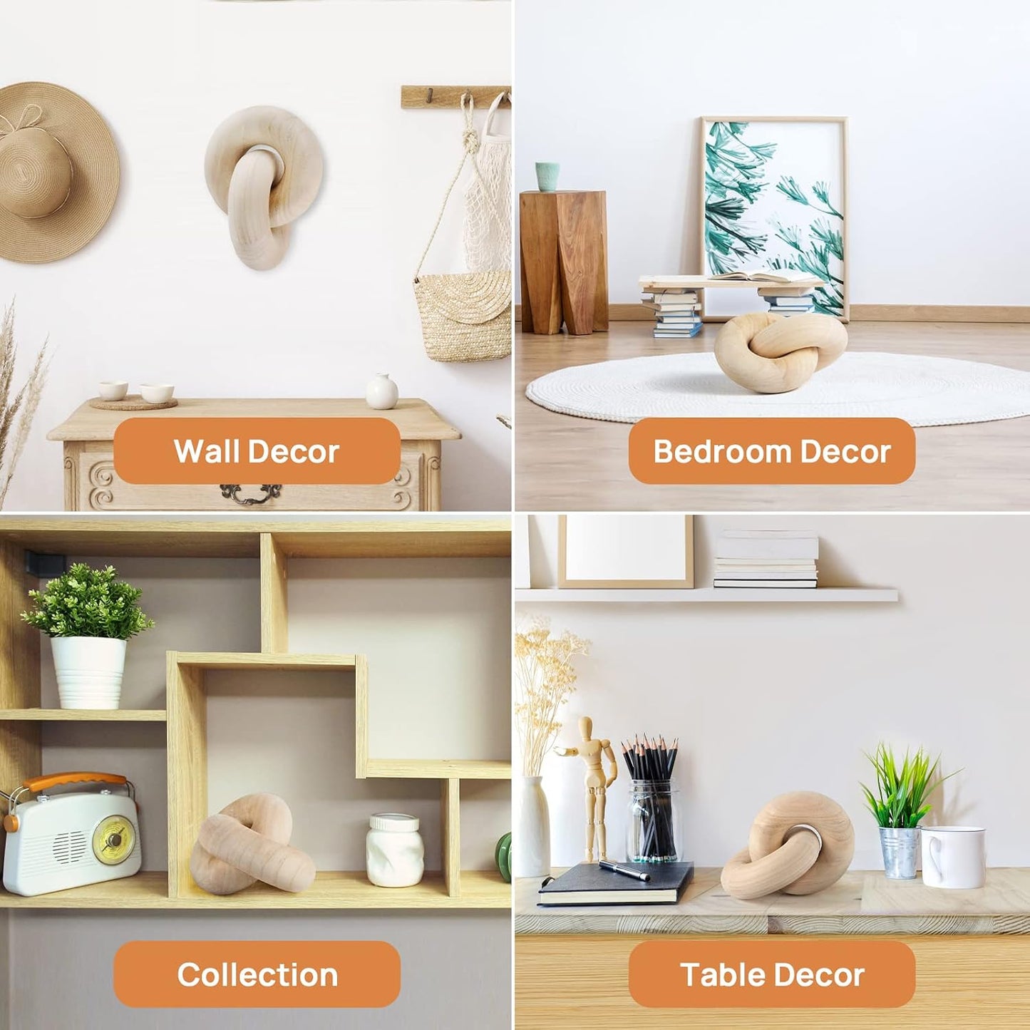 Wood Chain Decor / Natural