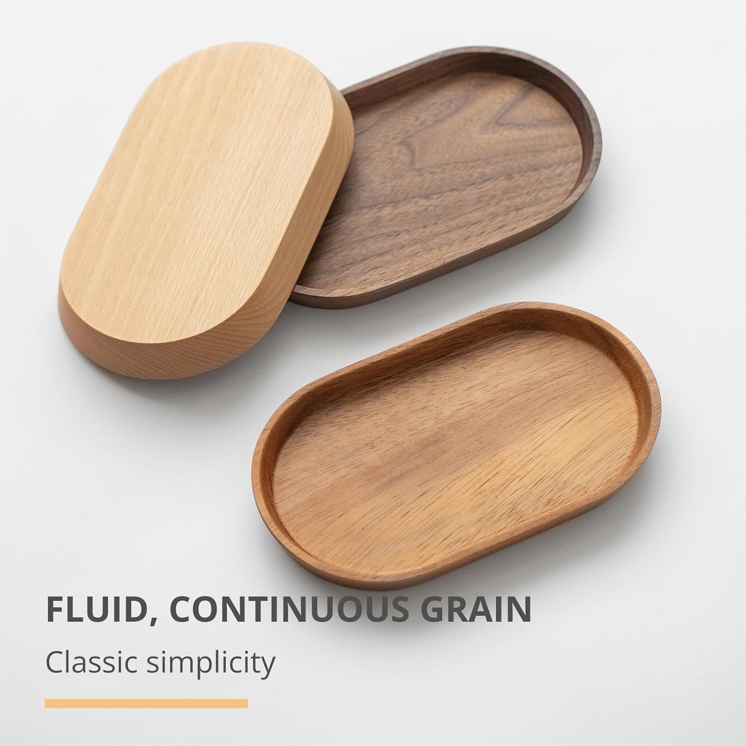 Wooden Mini Serving Tray for Parties / Walnut