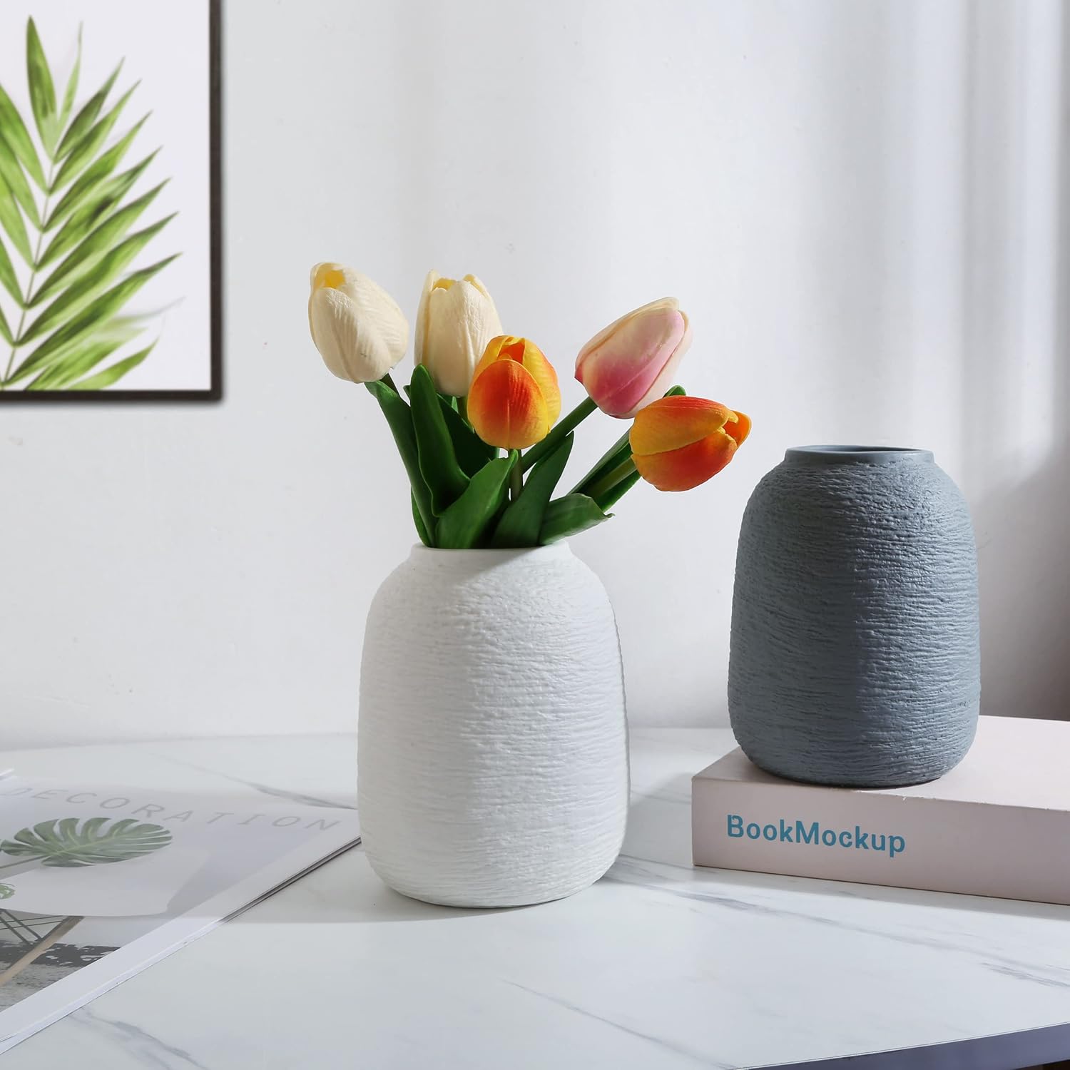 Grey Ceramic Vases / Zj Grey