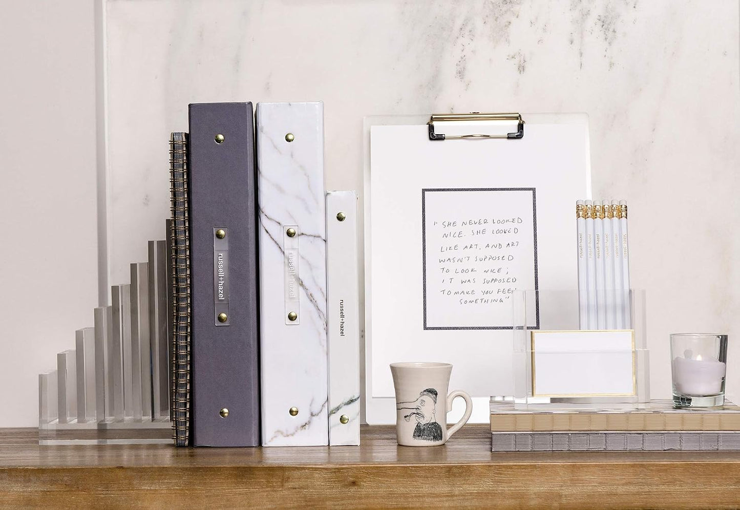 Acrylic Collator + Bookend / Collator and Bookend