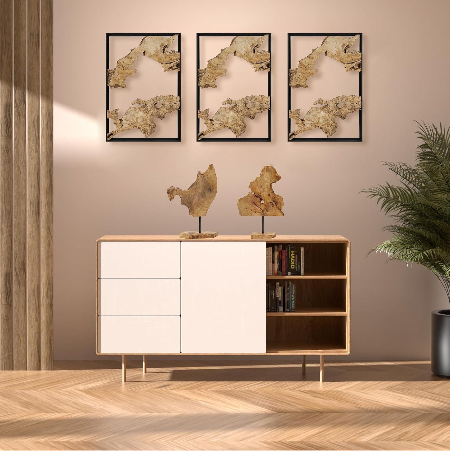 Unique Rustic Tabletop Decor / Irregular*2