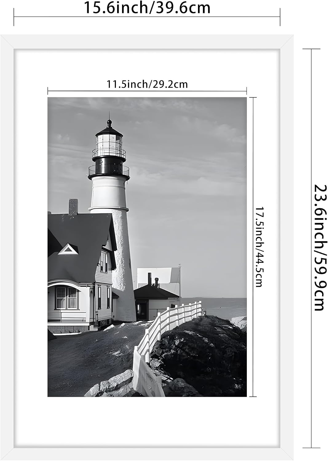 16x24 White Picture Frame, Poster Frame for Wall, 3 Pack | Fits 12x18 Photos With Mat or 16x24 Without Mat, Vertical or