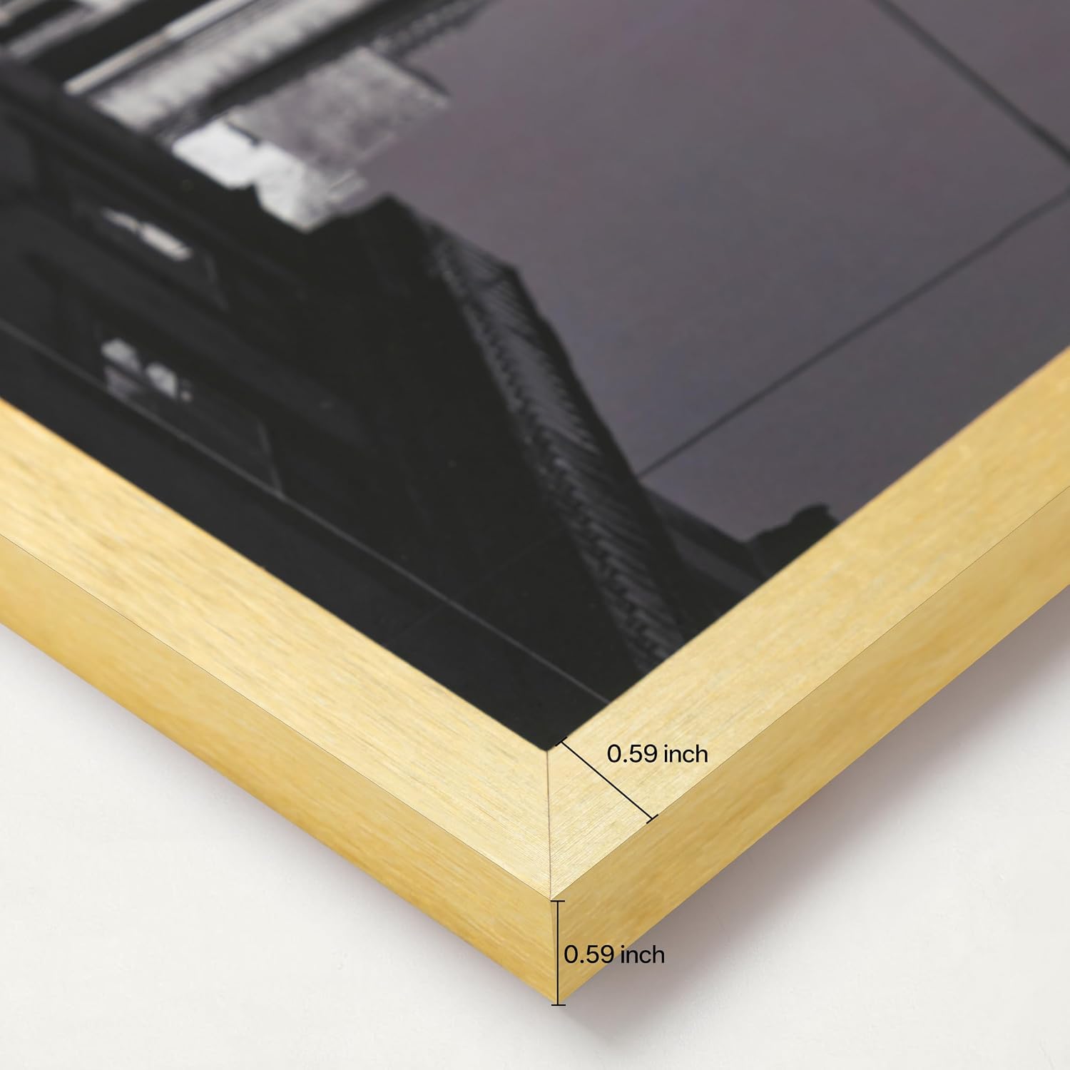 eletecpro 11x17 Picture Frames, Acrylic Cover, Gold, Set of 5 | Display Photo 11x17 Photo, Horizontal or Vertical, Wall