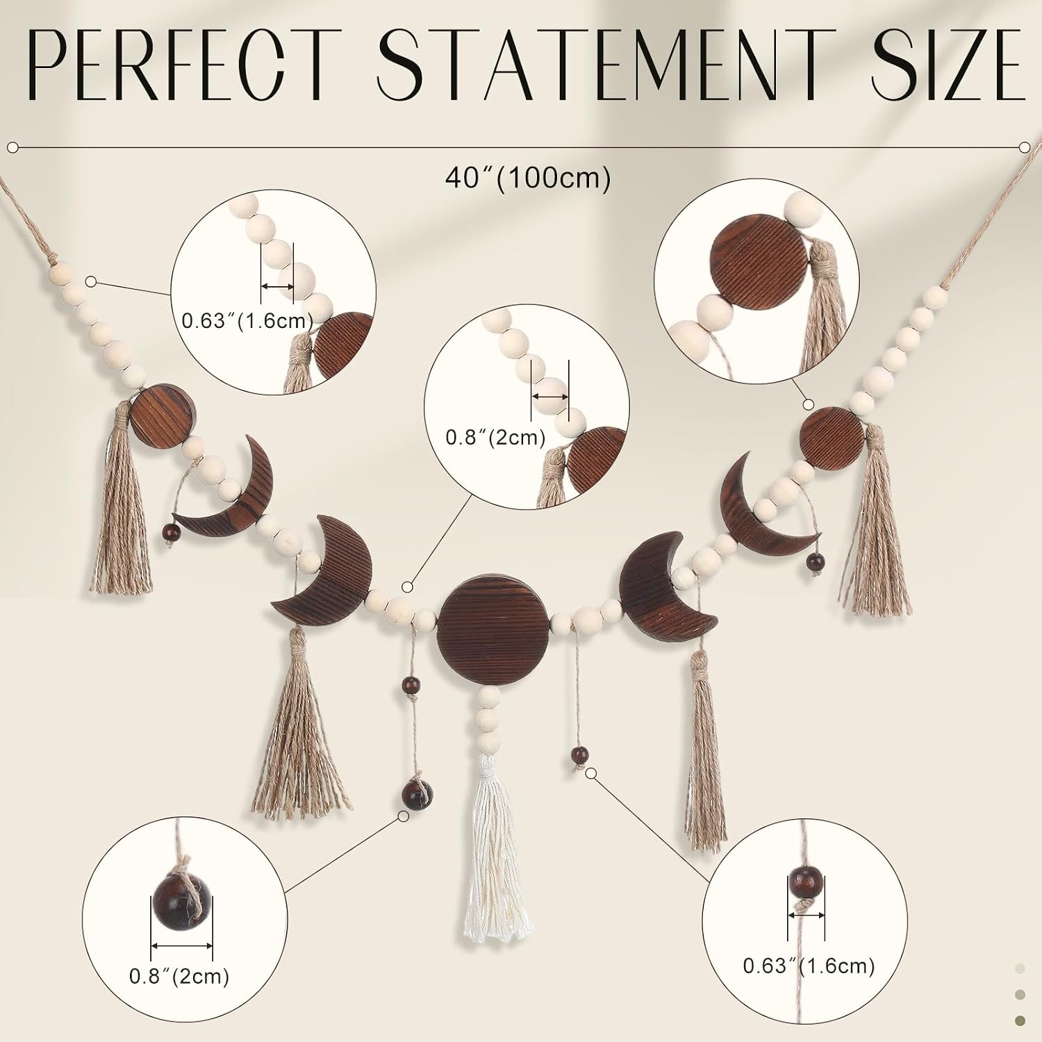 Tassel Boho Wall Art Decor Astrology Aesthetic Moon Garland