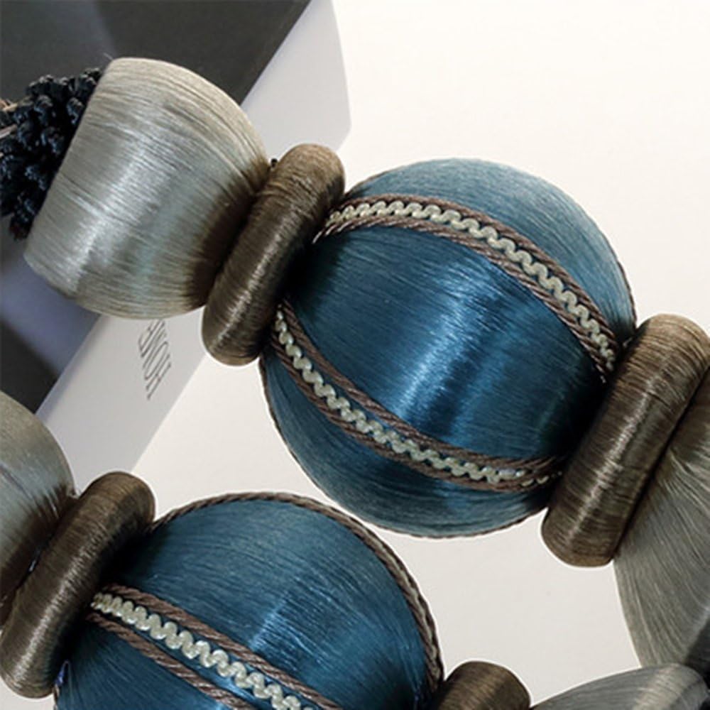 Paired Lantern Single Hanging Ball Tassels Curtains Buckle Sling Binding Lantern Tiebacks Handcrafted Braided Buckle