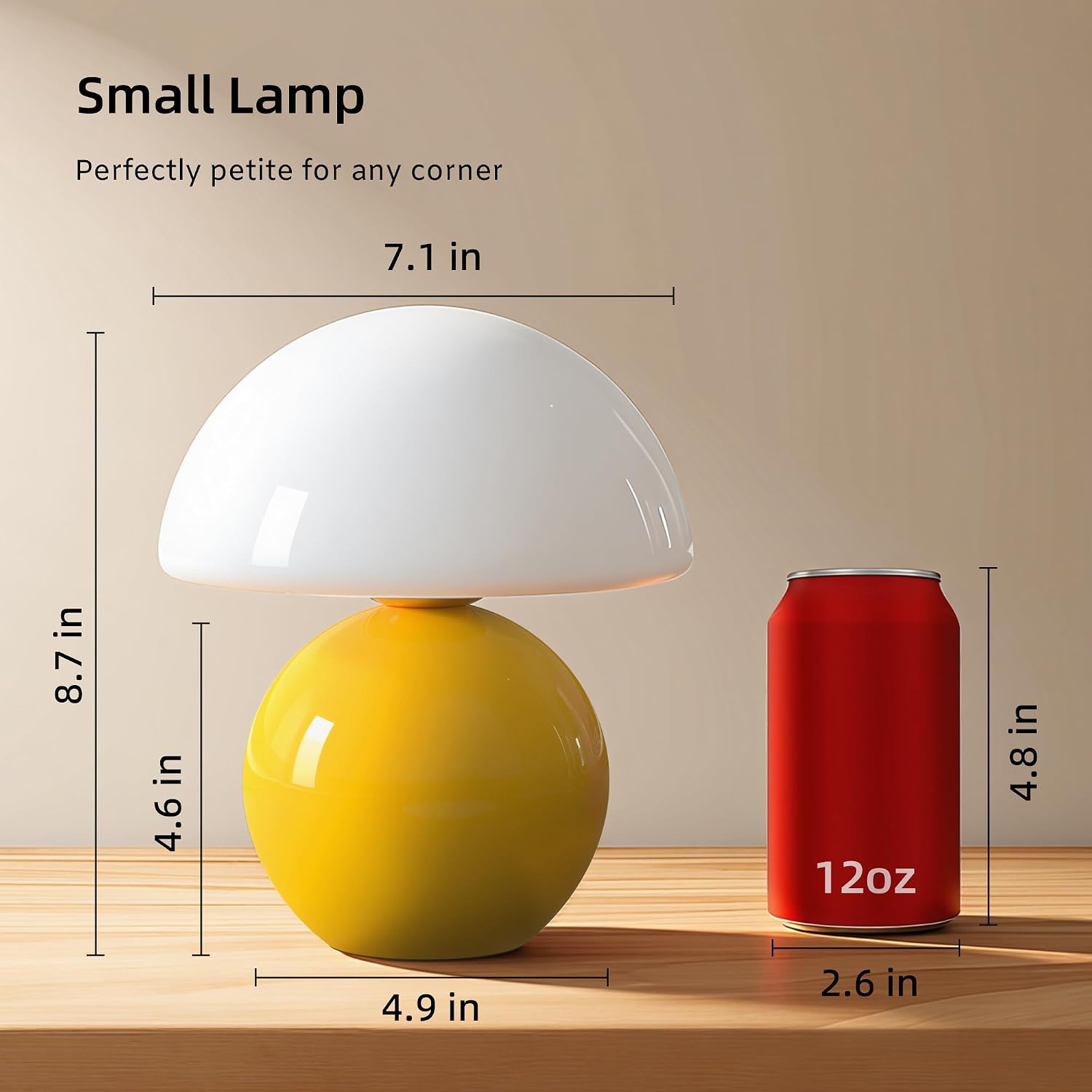 Mushroom Lamp Desk Lamp / Yellow