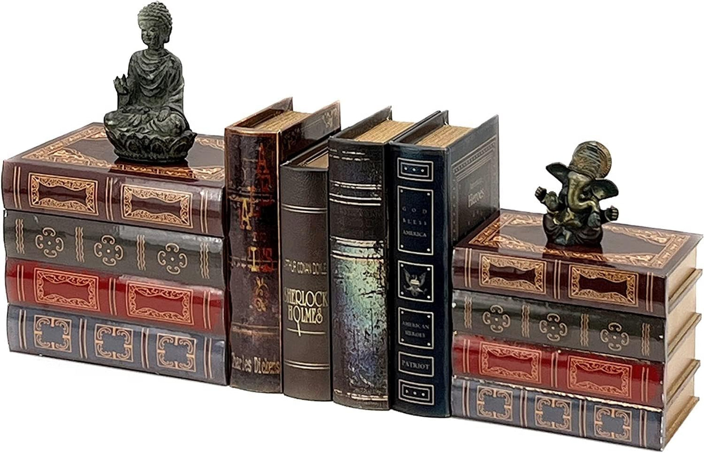 Vintage Wooden Bookends / Antique / Set of 2