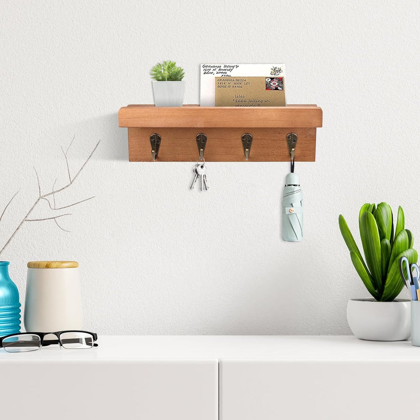 Rustic Key Holder / Brown - Oak