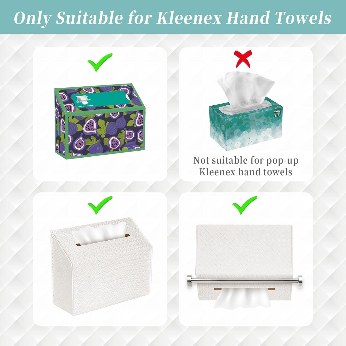 Versatile Design for Countertops and Towel Racks / White