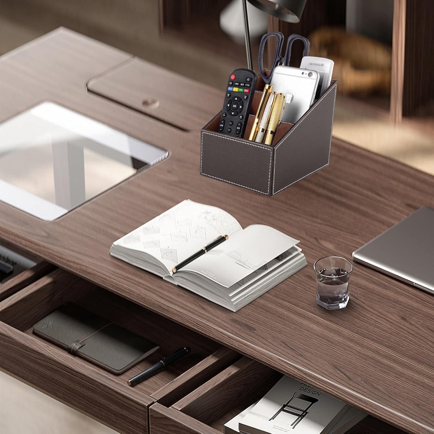 TV Remote Control Organizer/Caddy / Brown