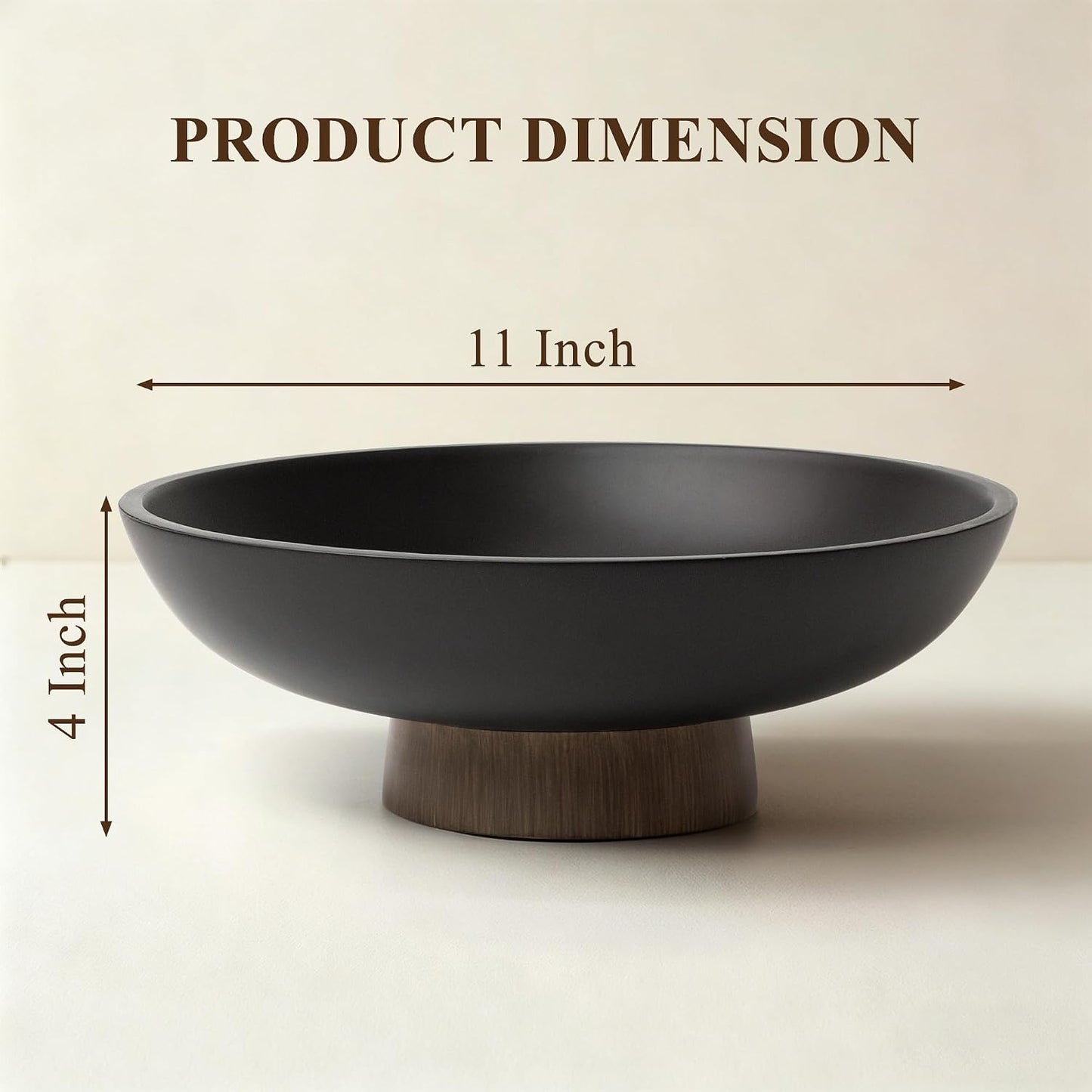 Faux Wood Base / Black