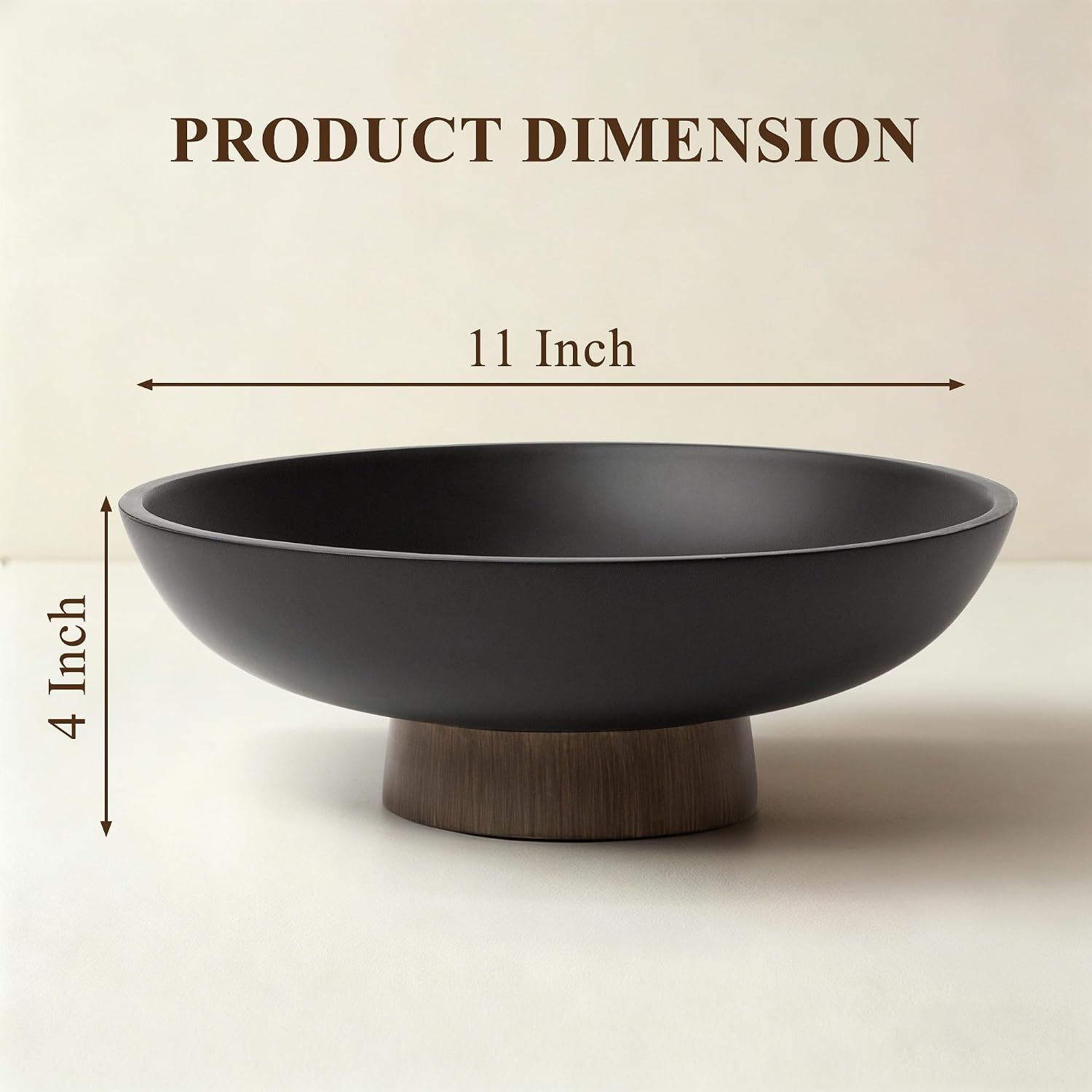 Faux Wood Base / Black