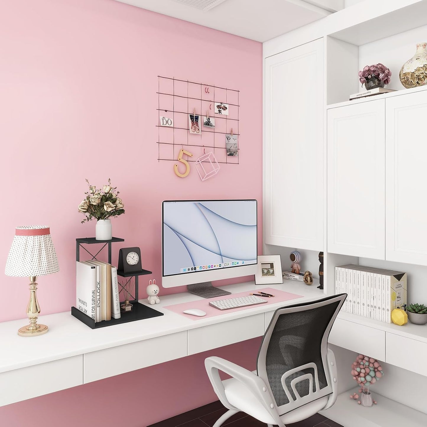 Office Storage Rack and Cubicle Organizers / Black