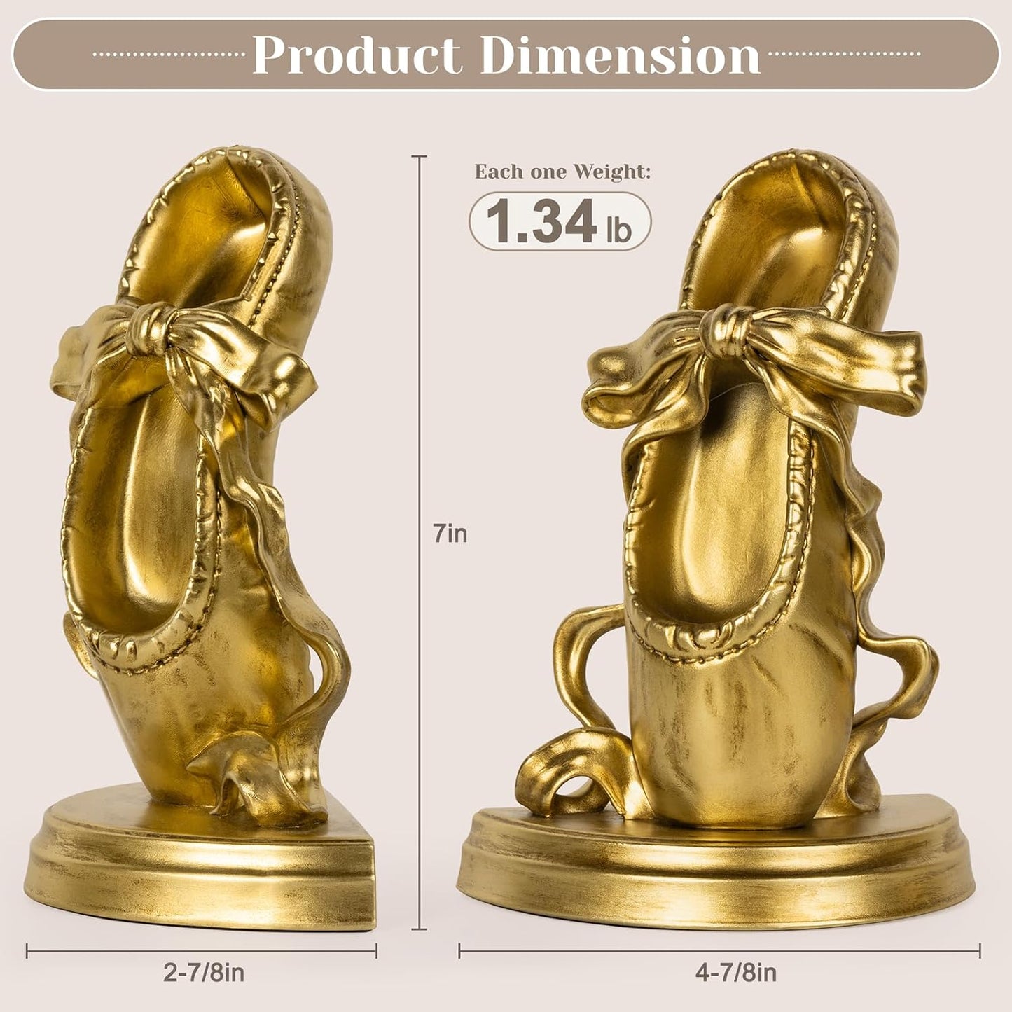 Bookends / Book Ends / Gold