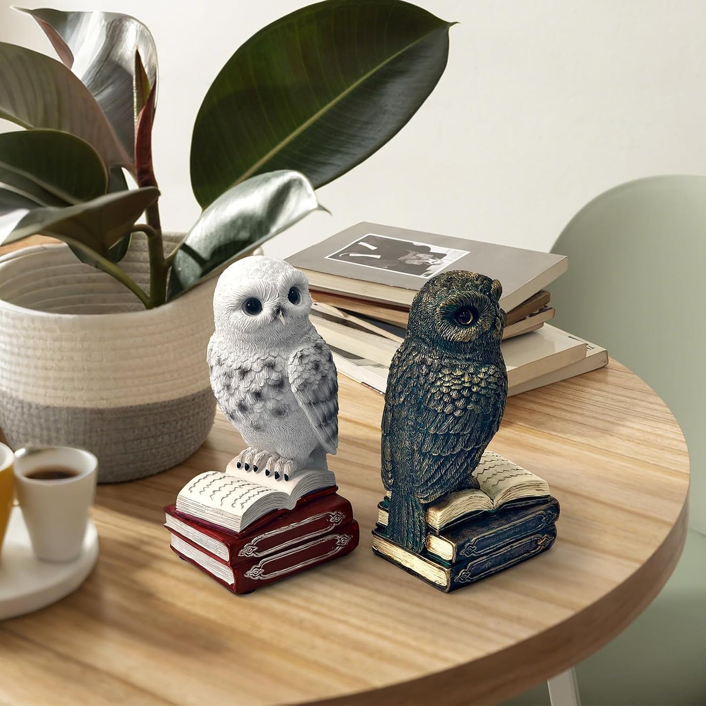 Decorative Bookends / Owl Home Decor Bookends for Heavy Books / Bronze