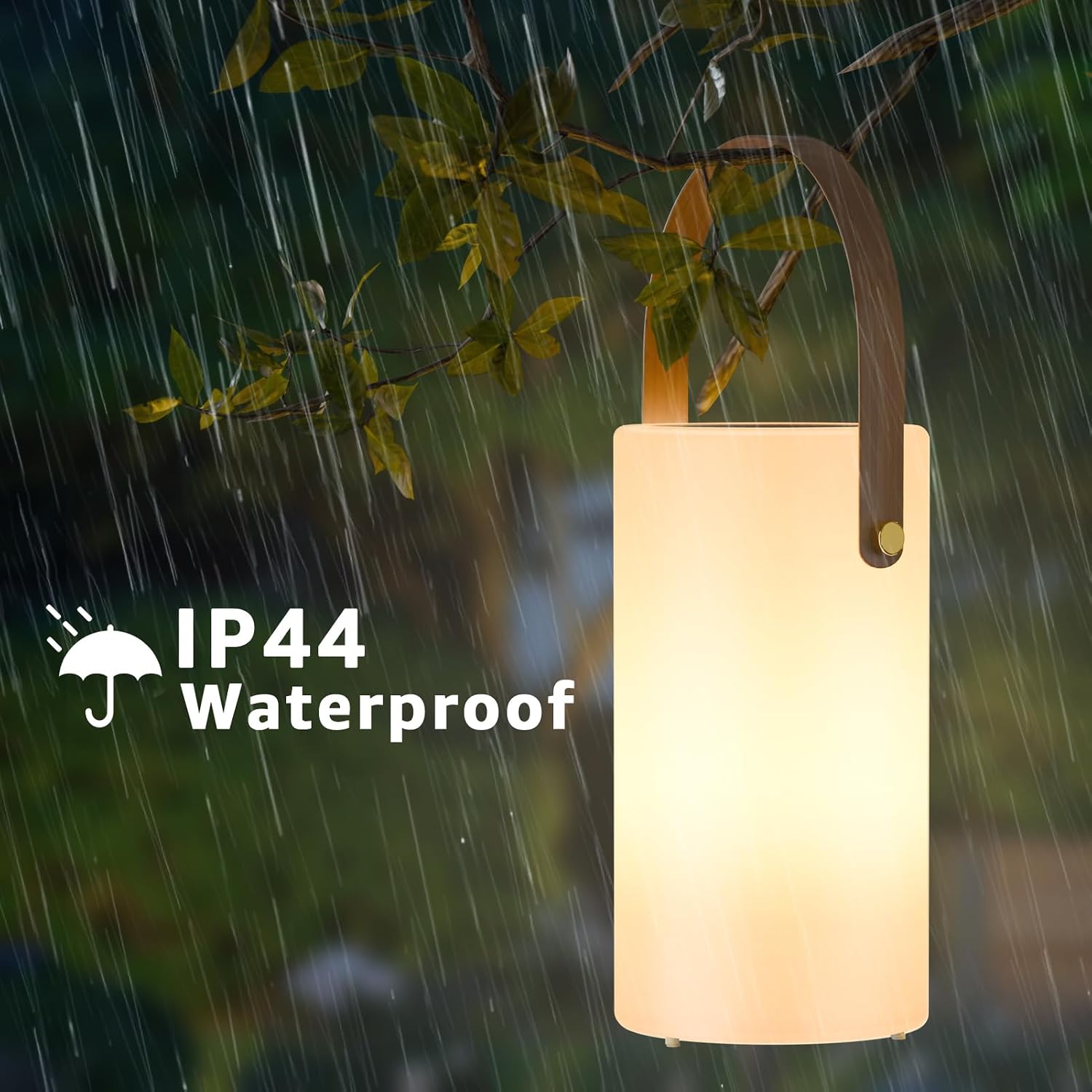 Portable Solar Table Lamp 2 in 1 Charging Outdoor Lantern with Remote RGB Cordless Lights, Water-Resistant IP44 for
