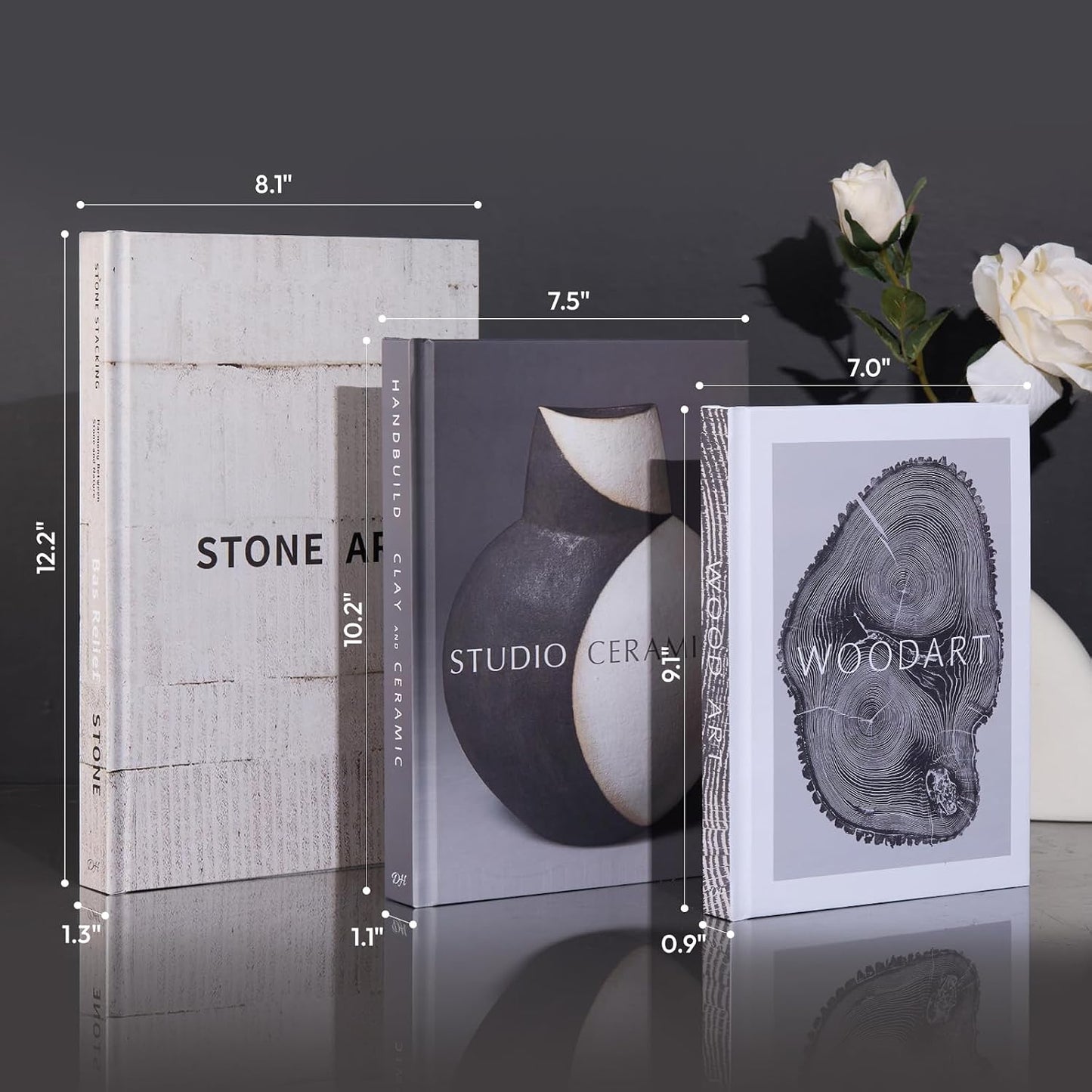 Sizes Faux Books / Set of 3