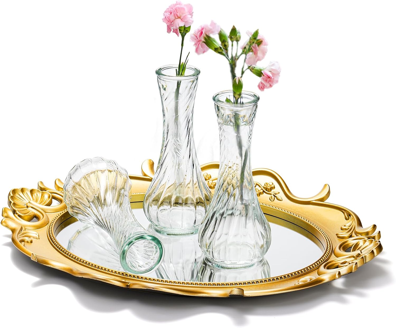 Glass Bud Vase / Clear / Set of 16