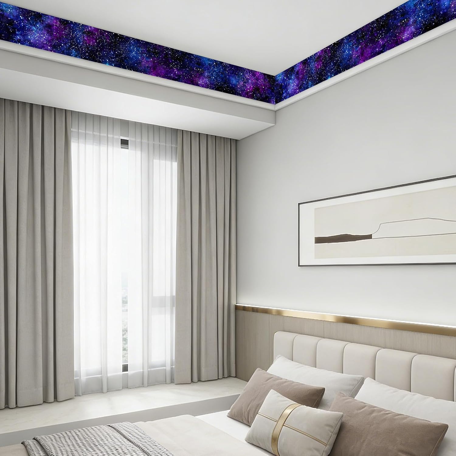 Wallpaper Border Peel and Stick " PVC Self-Adhesive Removable Accent / Hc-hd19539 / 3.94 x 196.85