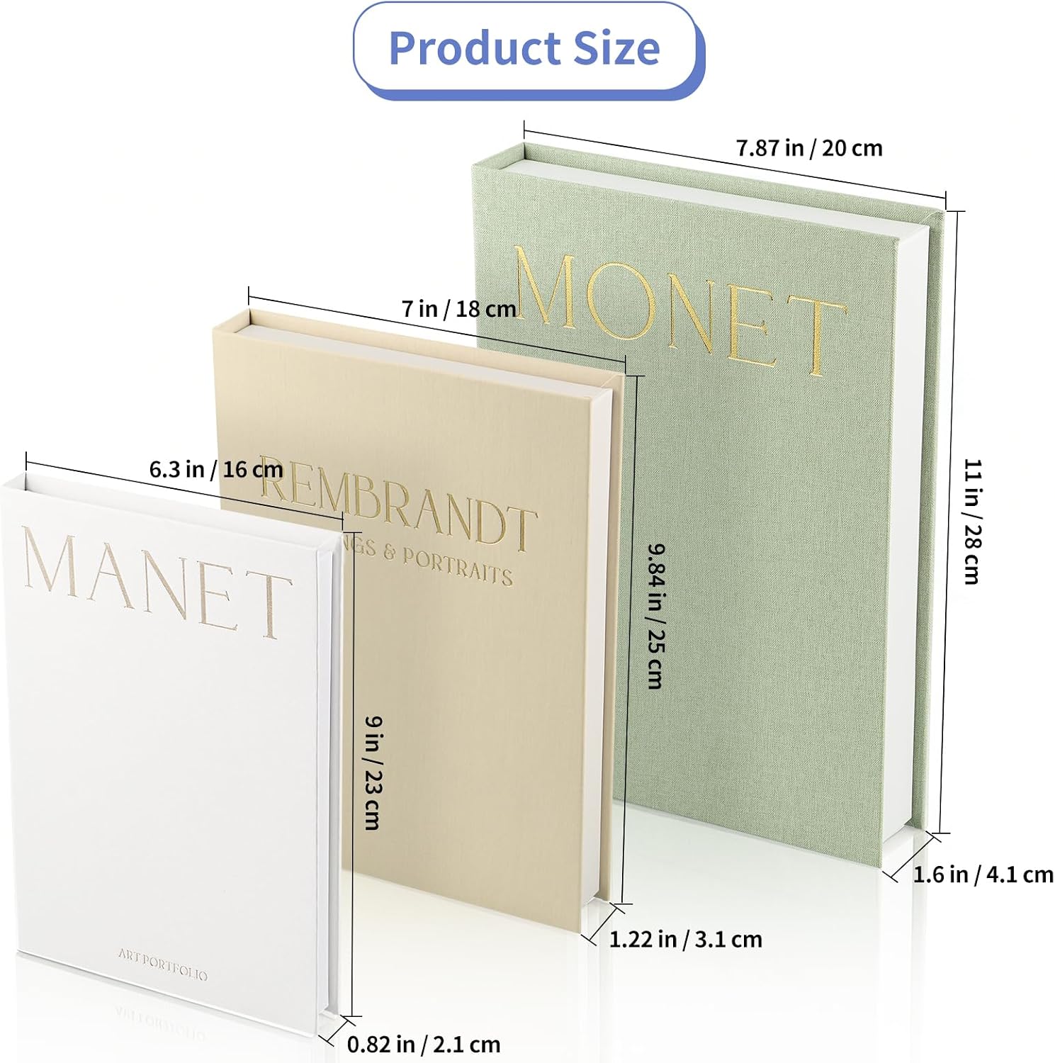 Faux Books for Decoration / Set of 3