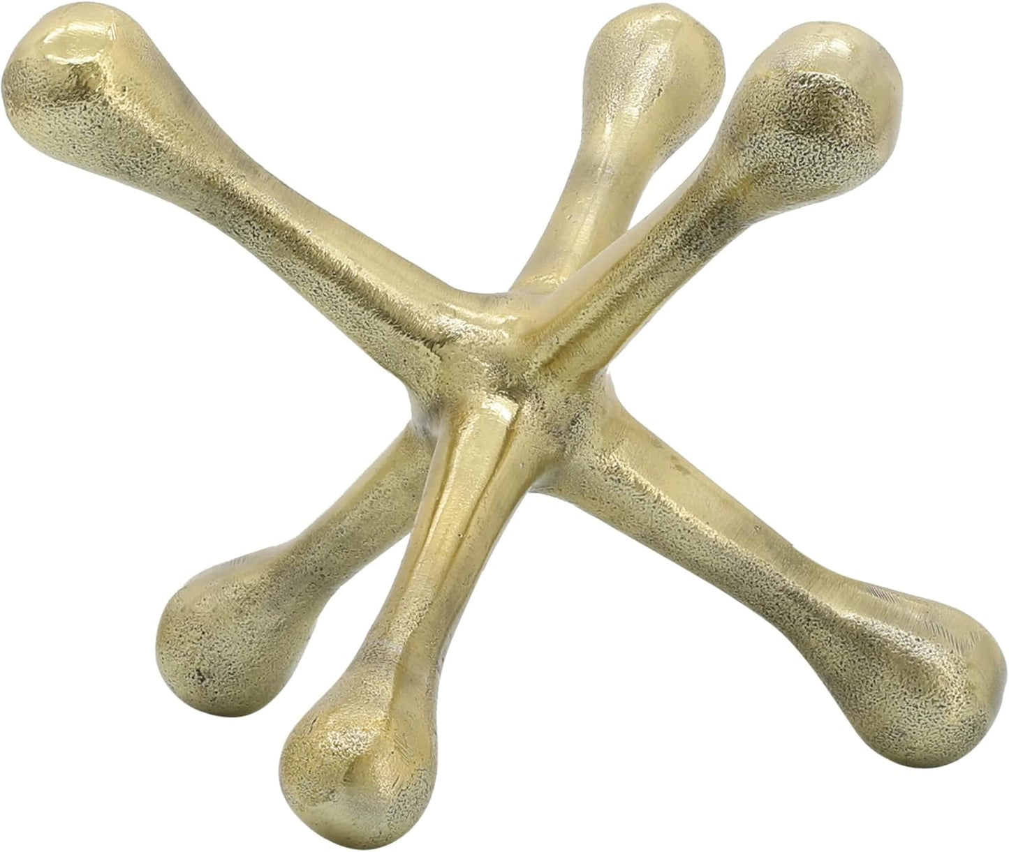 Modern Decorative Sculpture Figurine / 8"H / Gold