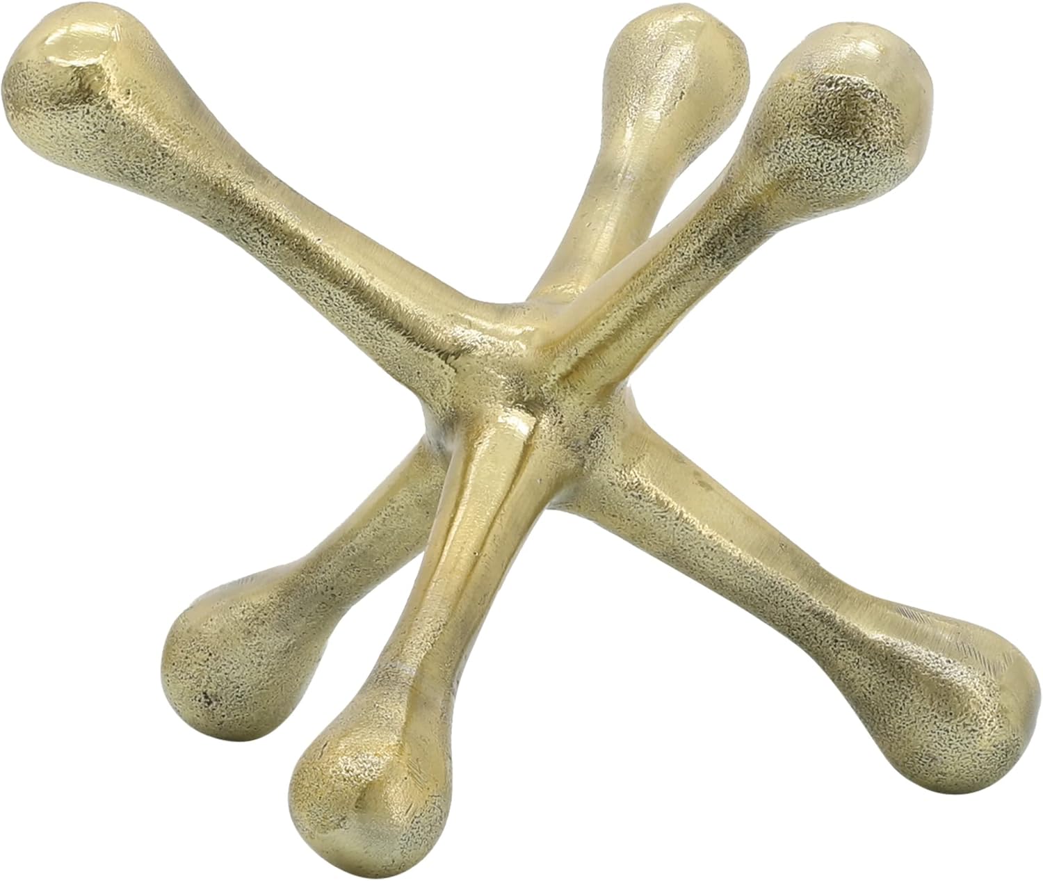 Modern Decorative Sculpture Figurine / 8"H / Gold
