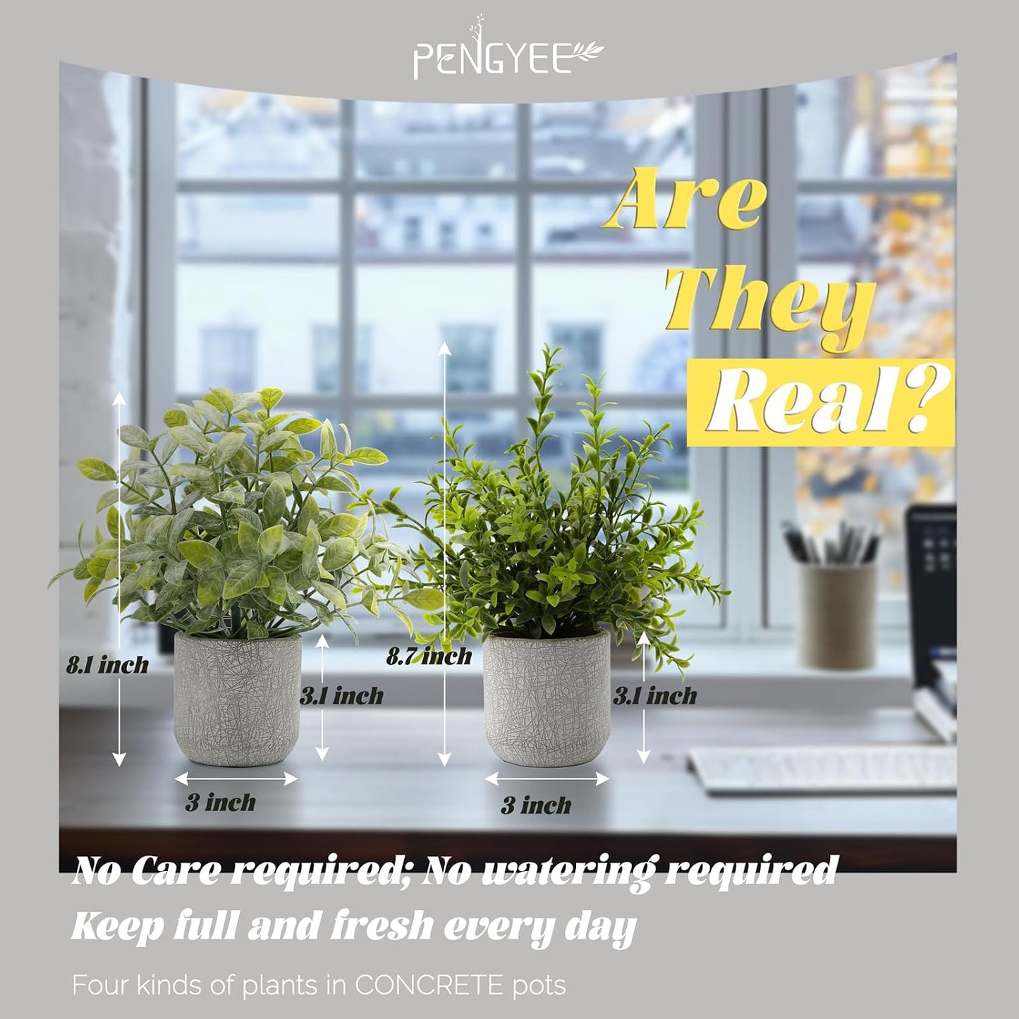 Artificial Plants Indoor / Set of 4