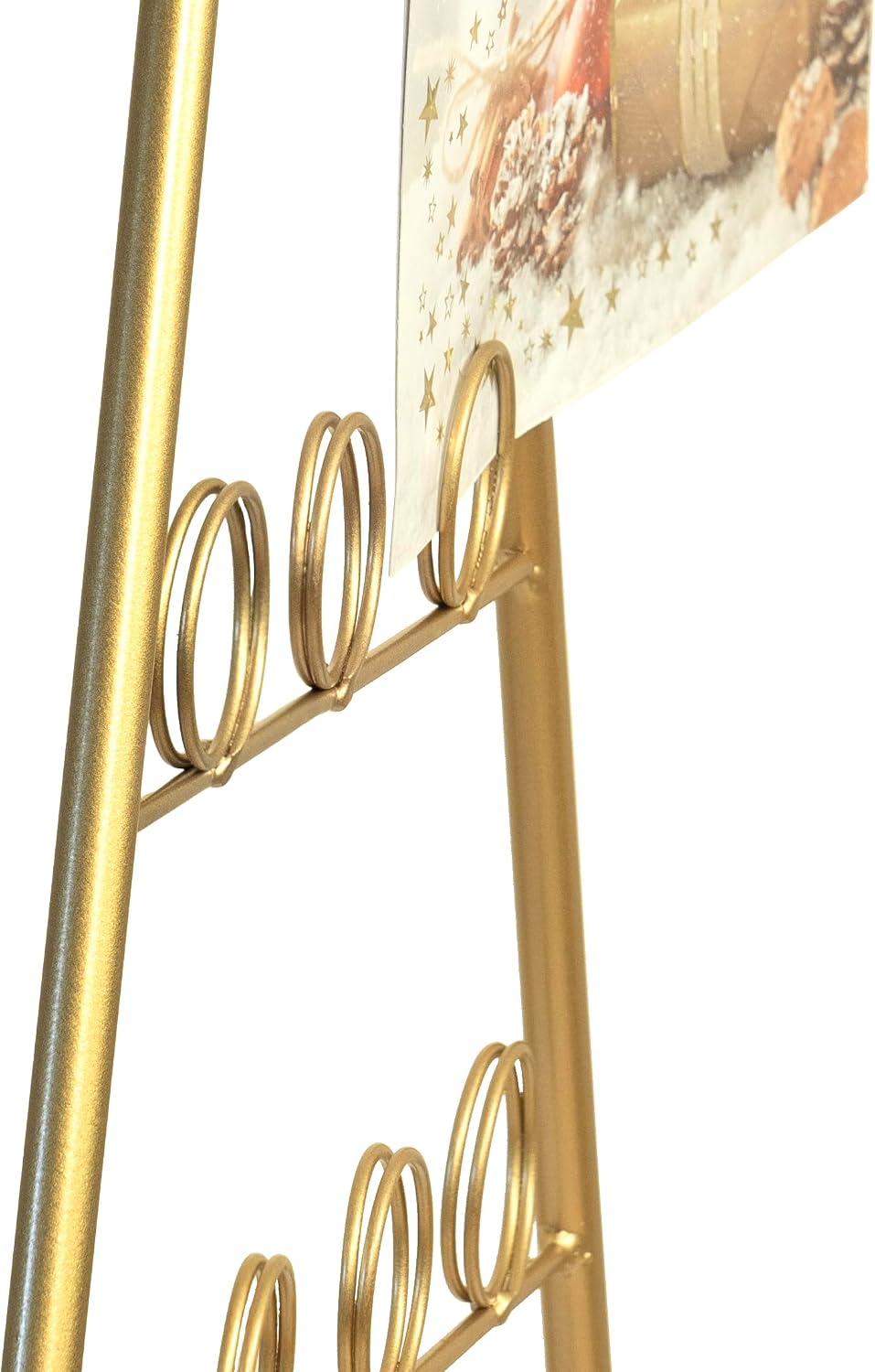 Red Co. Set of 44 and 30" Decorative Metal Tabletop Ornament Tree Card & Photo Holders in 2 Sizes - Gold