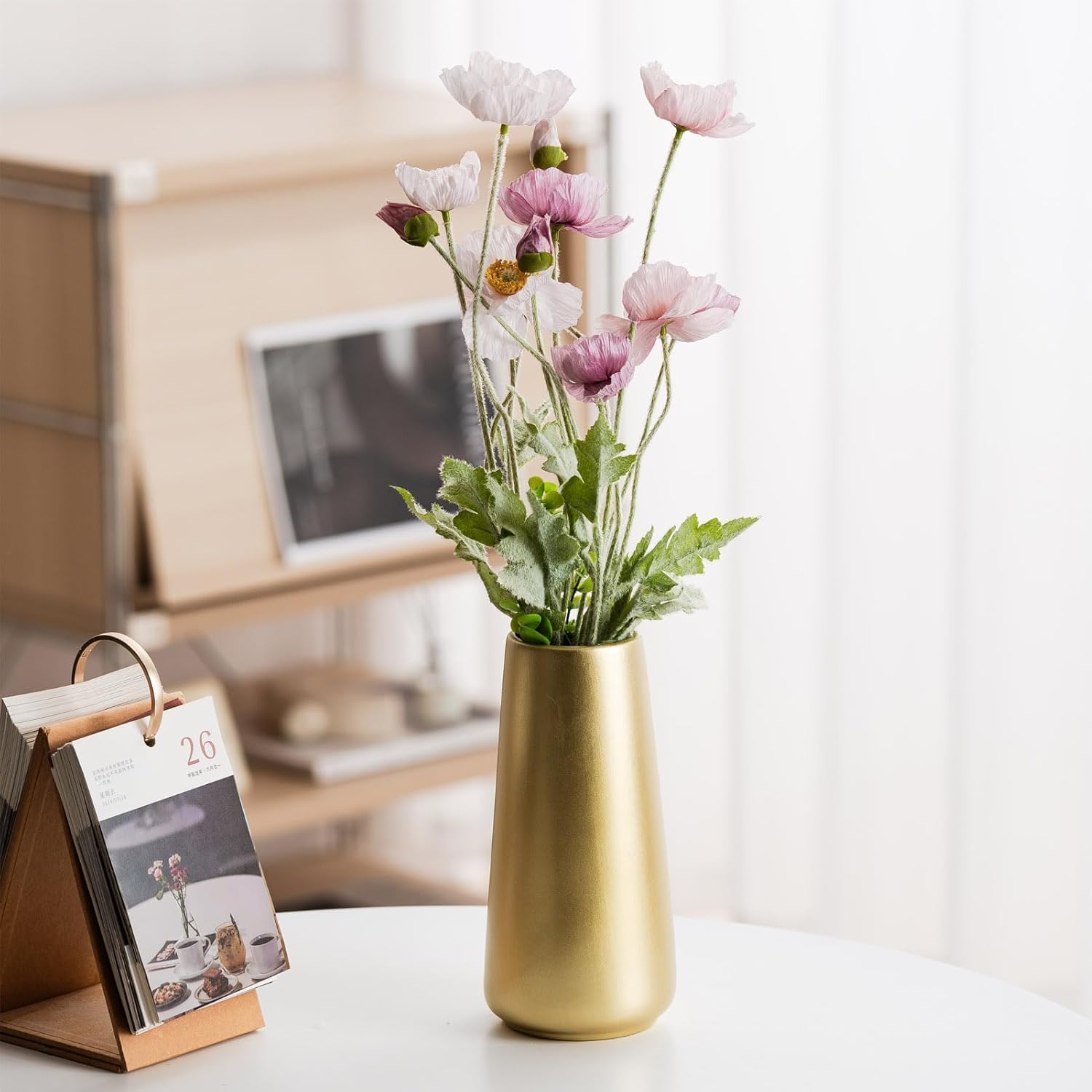 Minimalist Modern Vases / Light Gold / Big