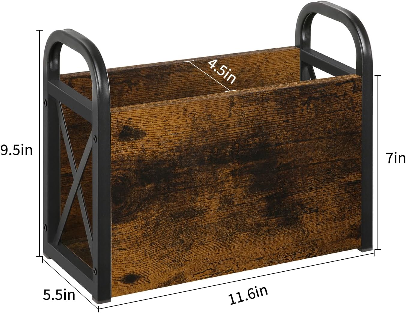 YINMIT Magazine Holder, Magazine Rack Floor, Magazine Storage Basket, Folder Organizer Bin for Books, Newspapers