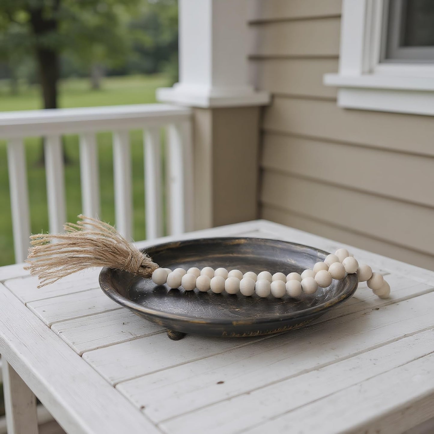 Farmhouse Home Decorative Tray / Black