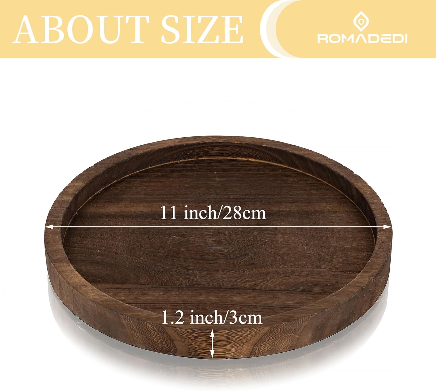 Small Rustic Trays / Rustic-round