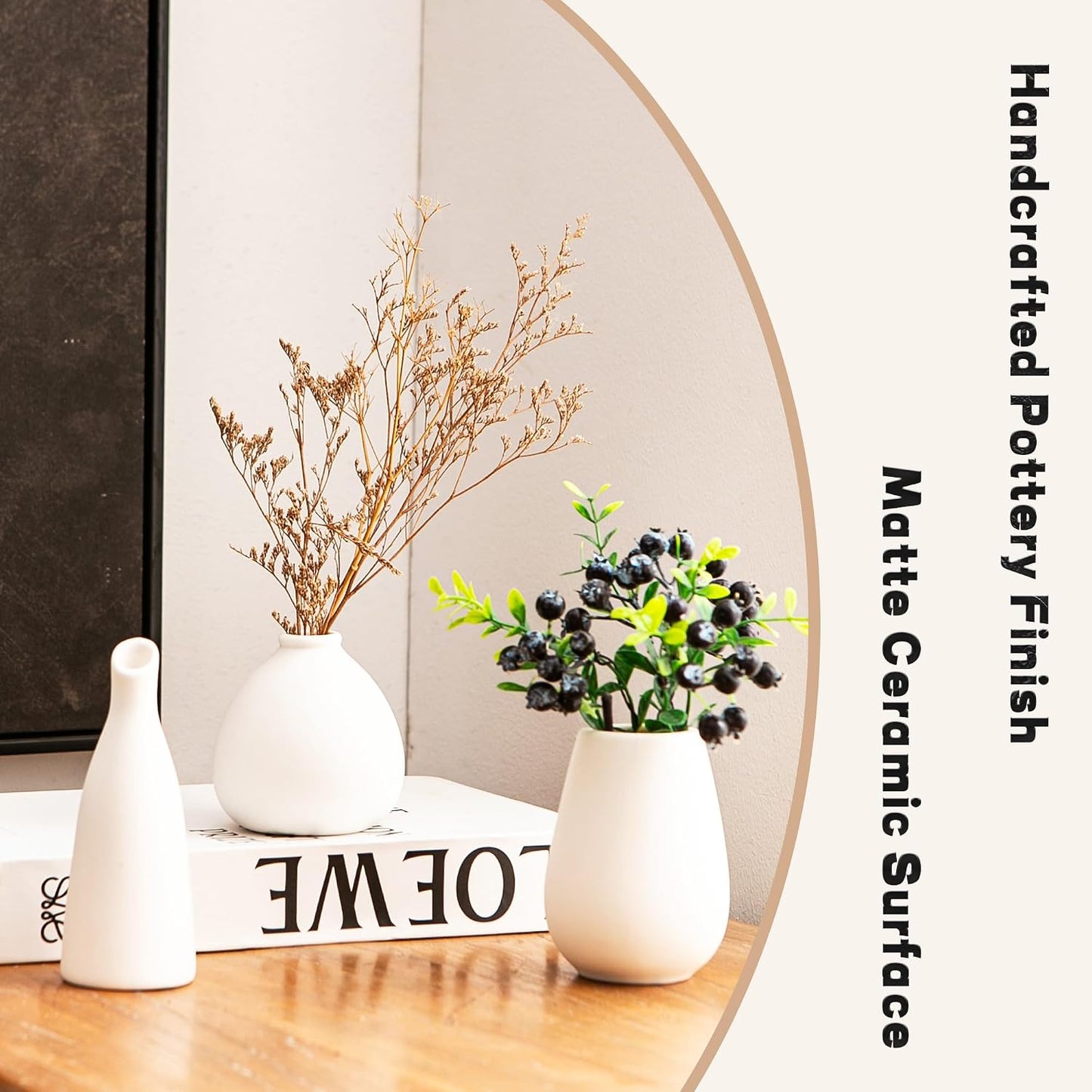 Ceramic Bud Vases / White Bud Vases / Set of 11