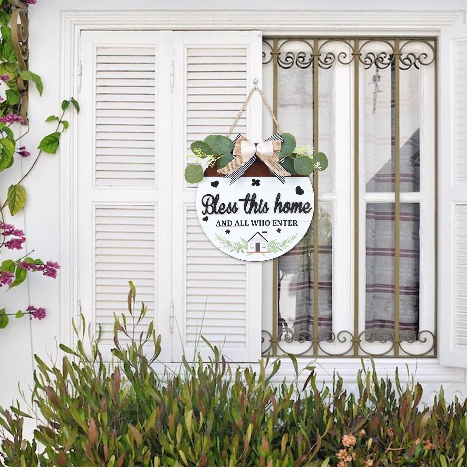 Rustic Farmhouse Wall Signs / Bless The Home