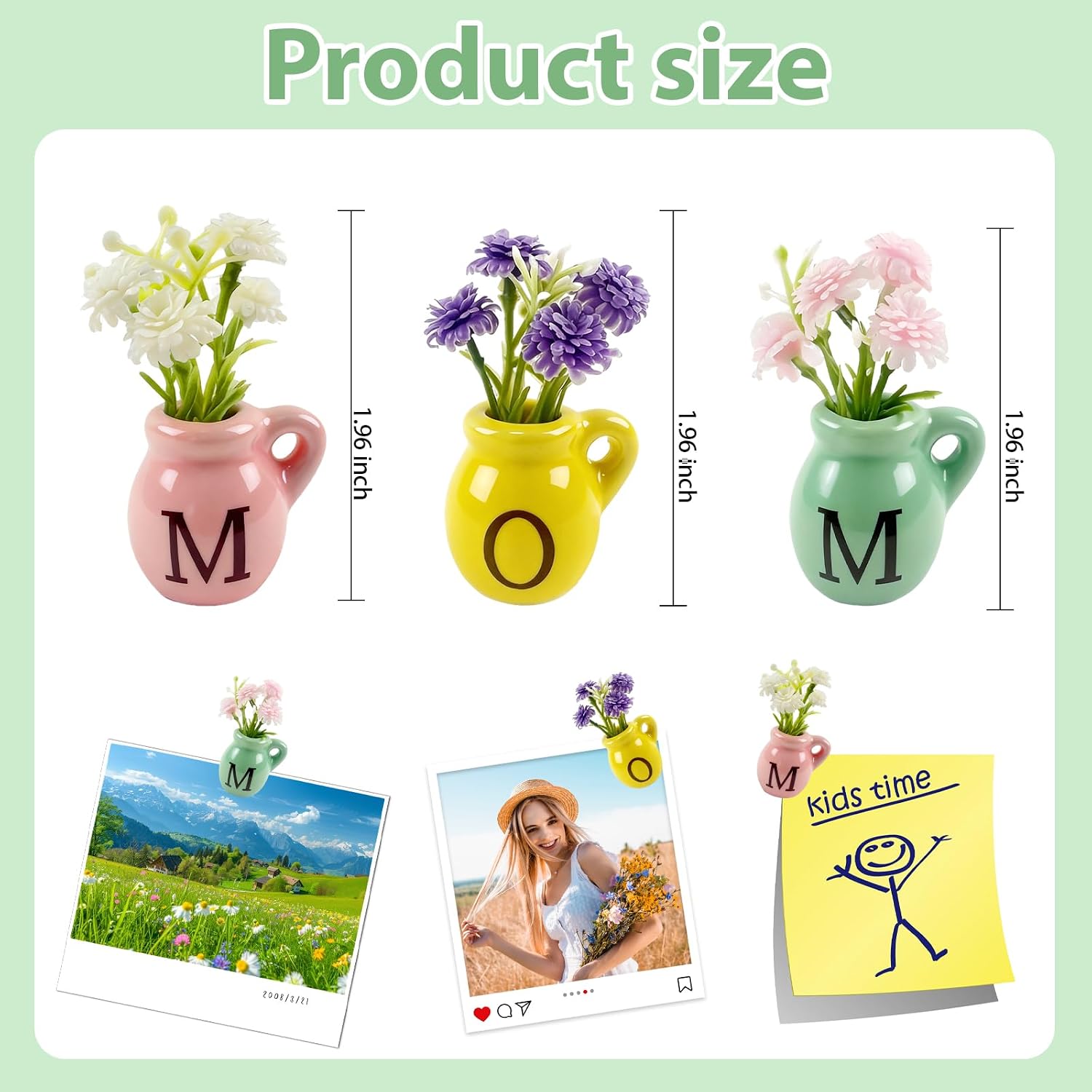 Mini Ceramic Vase Fridge Magnets Mini Plant Refrigerator Magnet
