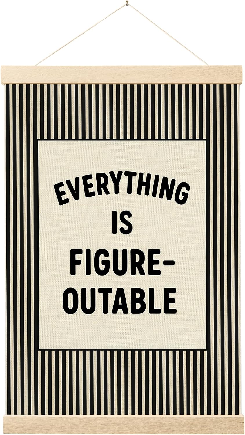 FGFK Positive Affirmations Wall Art Poster Hanger Frame 16x24 Inch