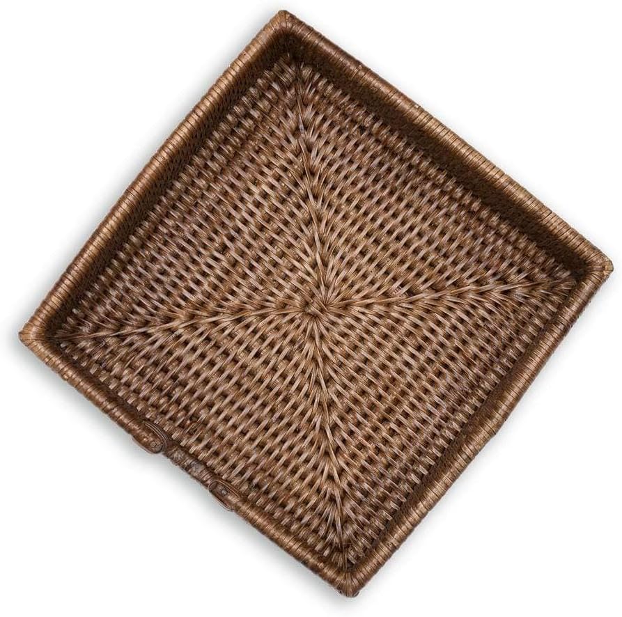Rattan Napkin Holder in Dark Brown / Luncheon / Natural