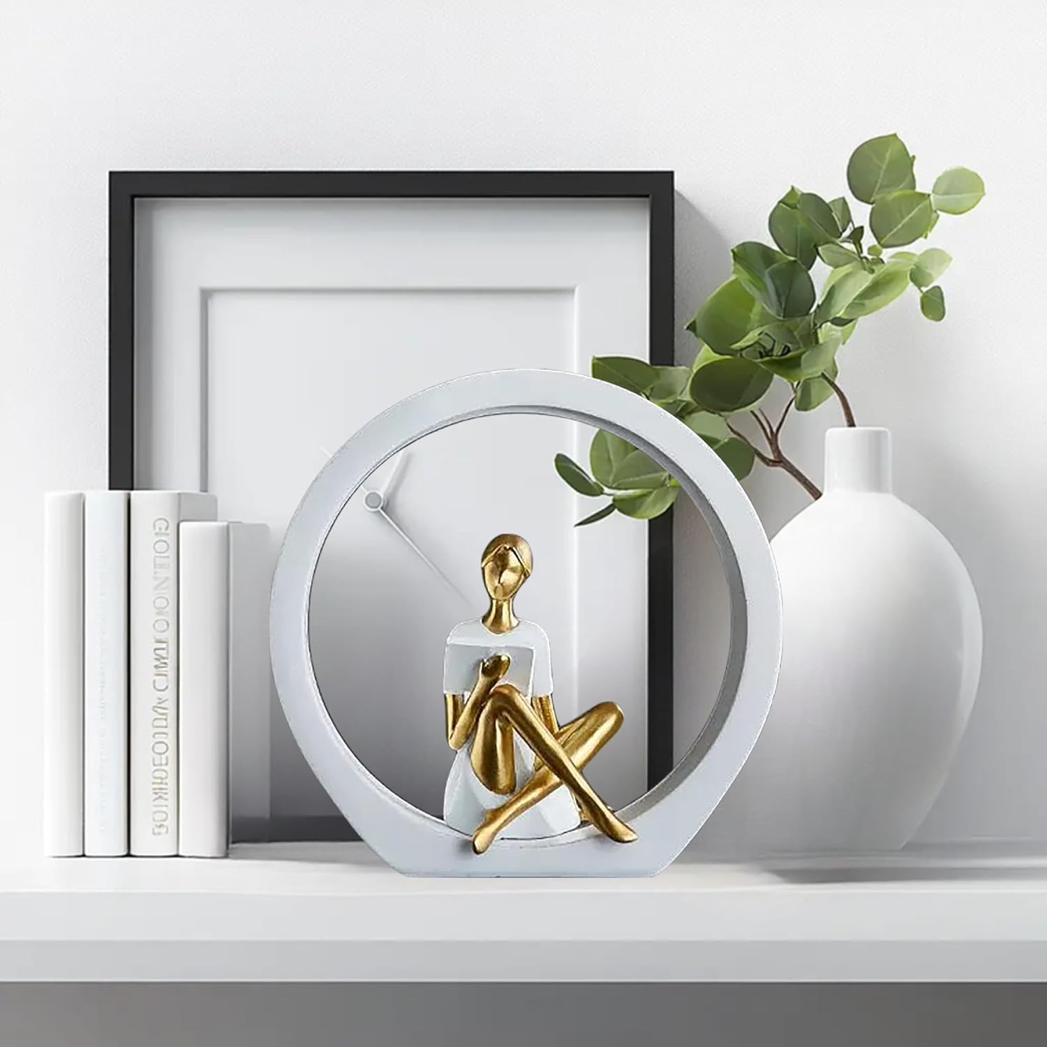 Modern Abstract Female Reader Figurine / Reading Statue