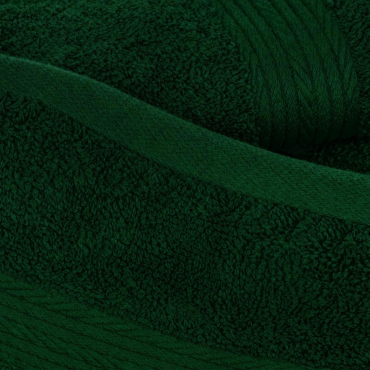 100% Cotton Hand Towels 18x28 Inches, 600 GSM, Soft & Absorbent, Set of 12, Green